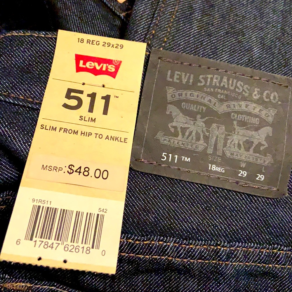 🆕Sz. 18 Boys LEVI’S Jeans - Picture 5 of 7